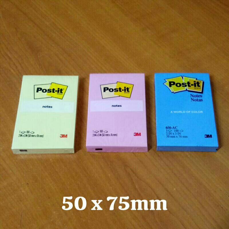 

[Pad] 3M Post-it Notes 656-AC U.S.A - 50 x 76 mm - Memo Tempel Sticky Notes