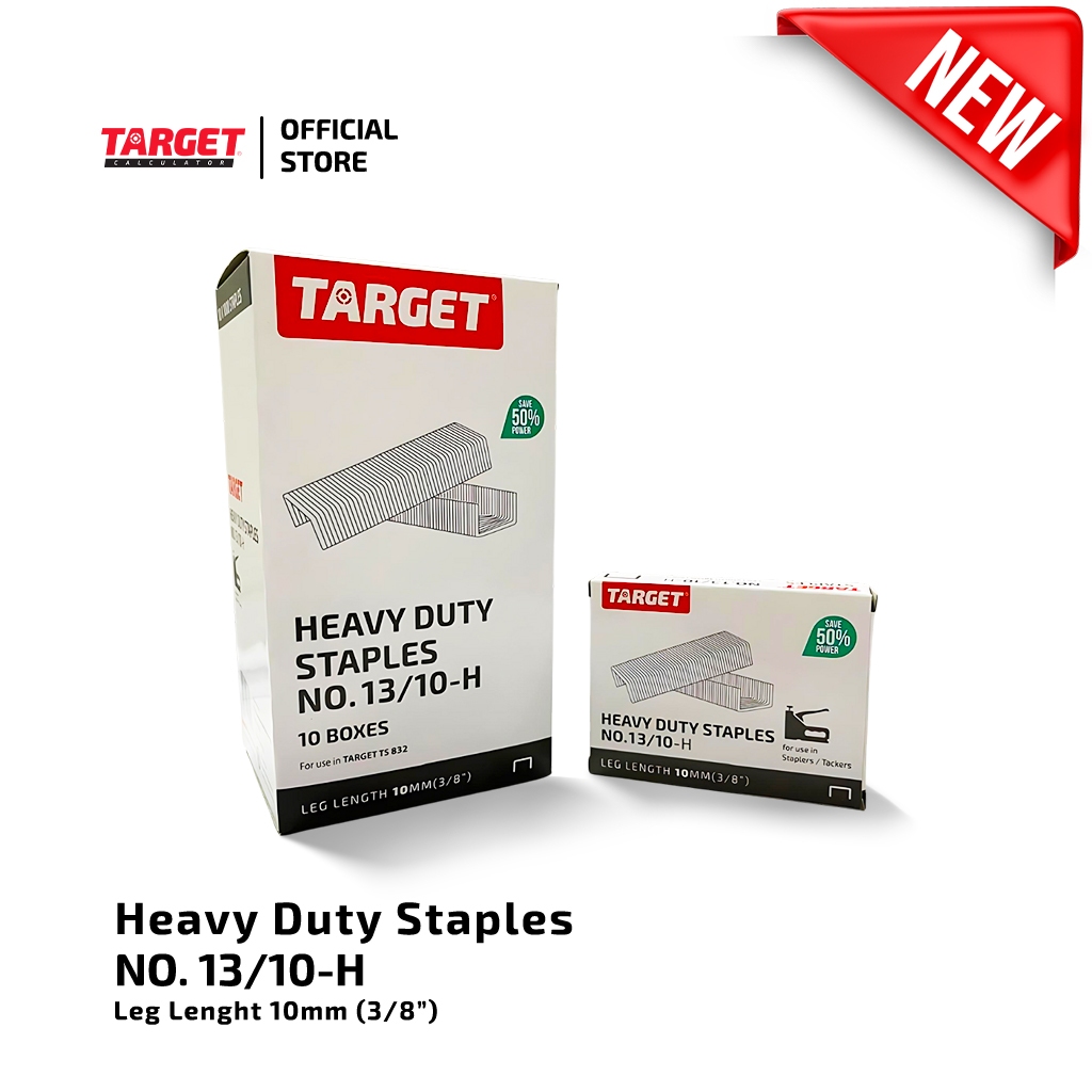 

Target - Staples No. 13/10 ( heavy duty staples )