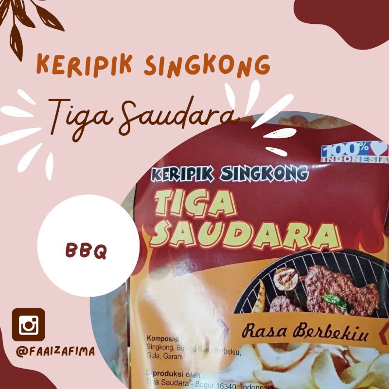 

Keripik singkong tiga saudara bbq