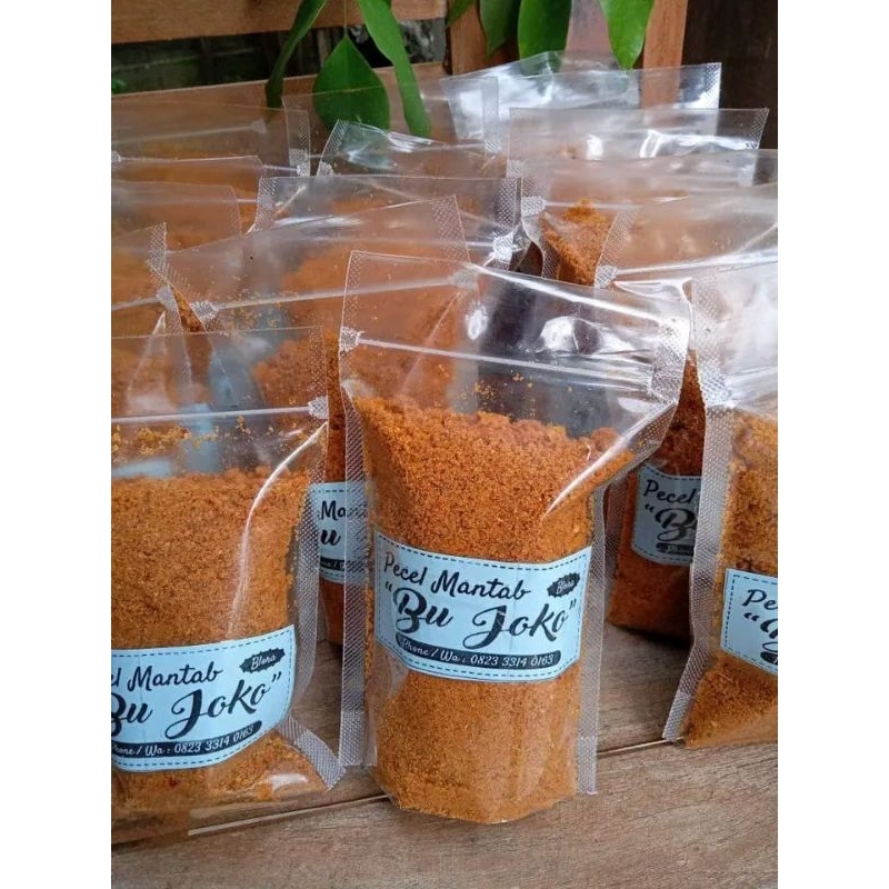 

Sambel pecel khas blora dan khas madiun 250 gram kemasan standing