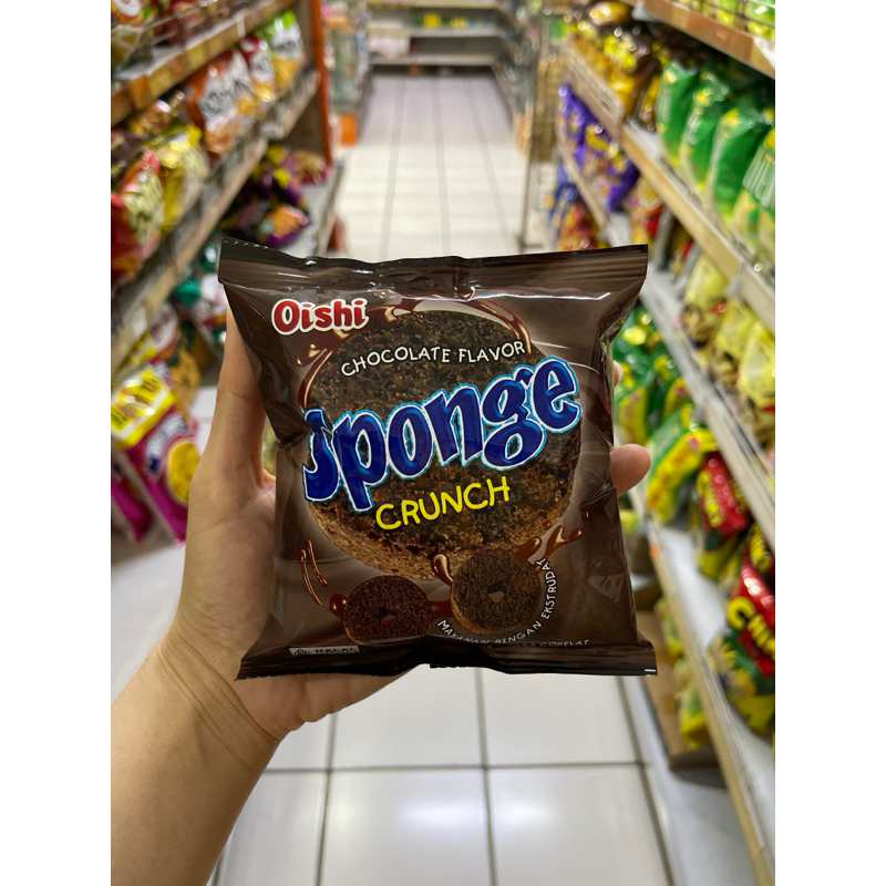 

oishi sponge crunch cokelat 22g - oishi sponge cokelat