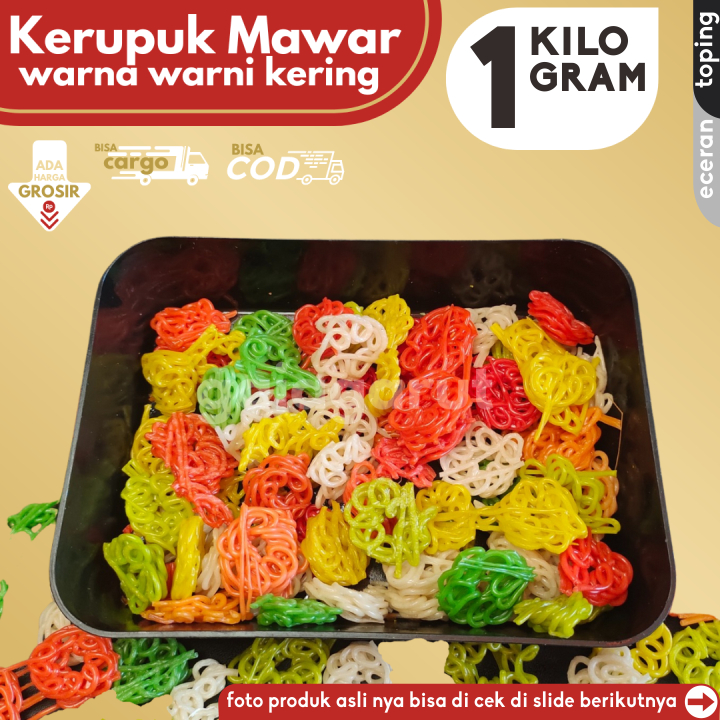 

Kerupuk Mawar isi 1KG Bahan Seblak by GG (Bisa COD/Grosir/Kargo)
