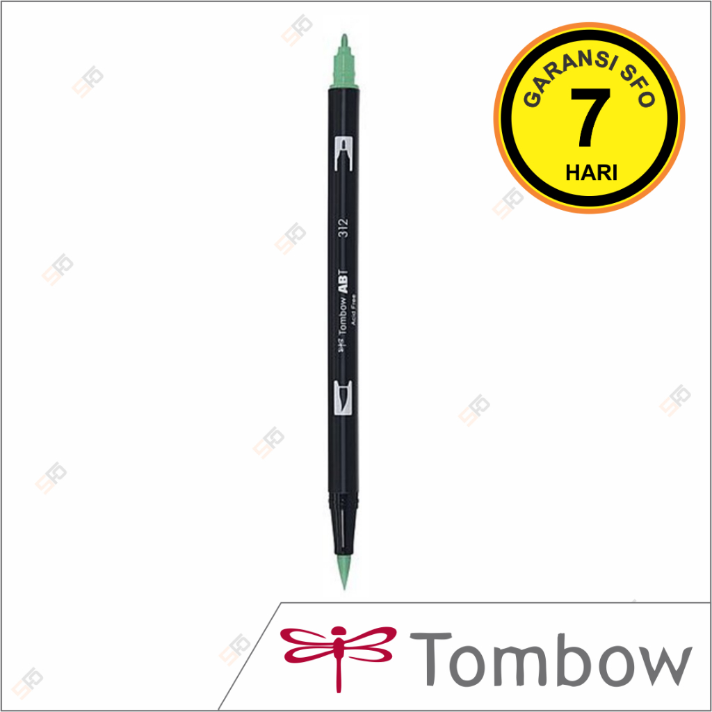 

Dual Brush Pen Tombow 312 - Holly Green - ABT Satuan