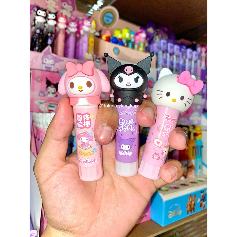 

KEY - Glue Stick Anak 3D Model sanrio Karakter Super Licu Bahan Premium