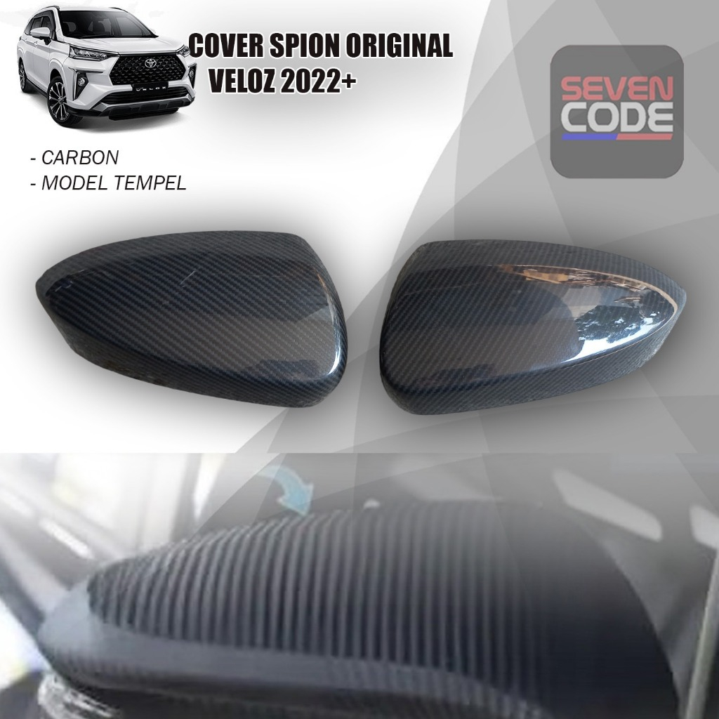 COVER SPION AVANZA VELOZ 2022 UP CARBON MIRROR COVER AVANZA VELOZ 2022 CARBON ORIGINAL