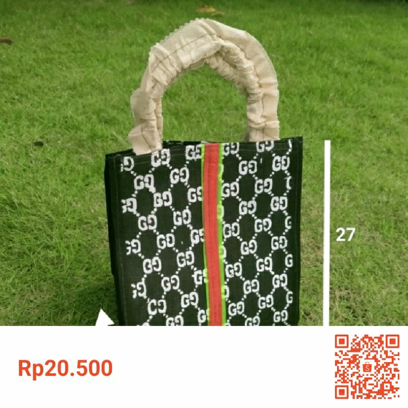 12 (pcs)tas sovenir R5 kecil/tas wafer+teh pucuk