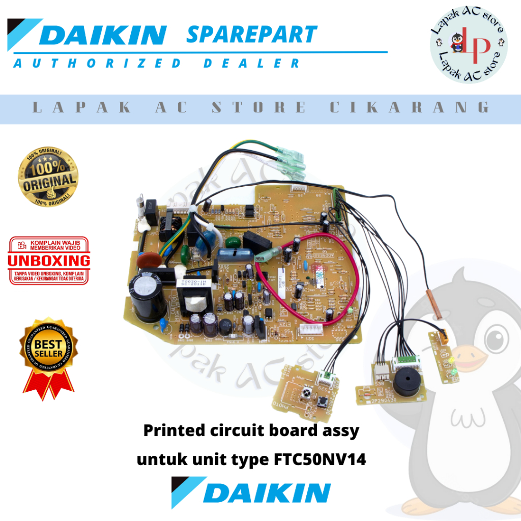 Pcb Indoor AC DAIKIN Thailand 2 PK FTC50NV14