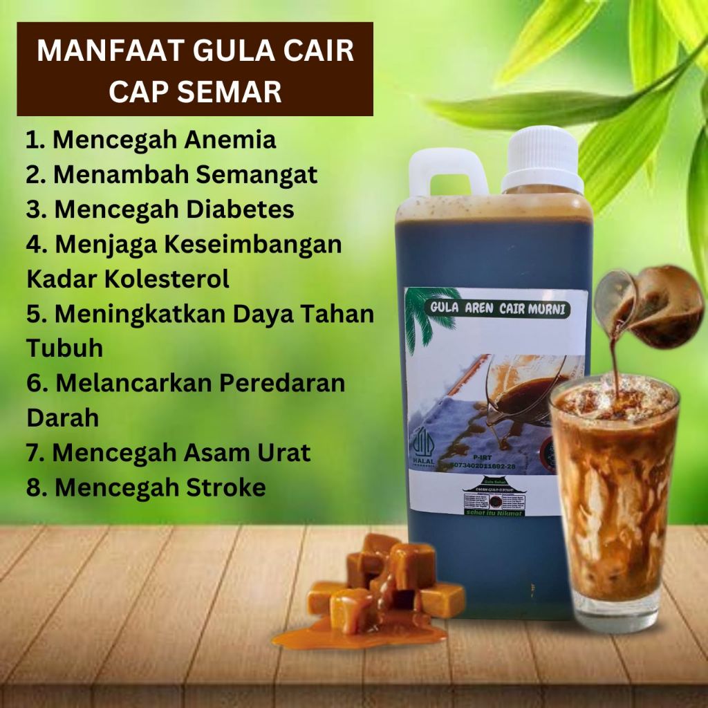

[ ASLI ] Gula Kelapa Cair Murni 100% Kemasan 1 Liter / Gula Kelapa Organik / Gula Kelapa Cair / PREMIUM QUALITY