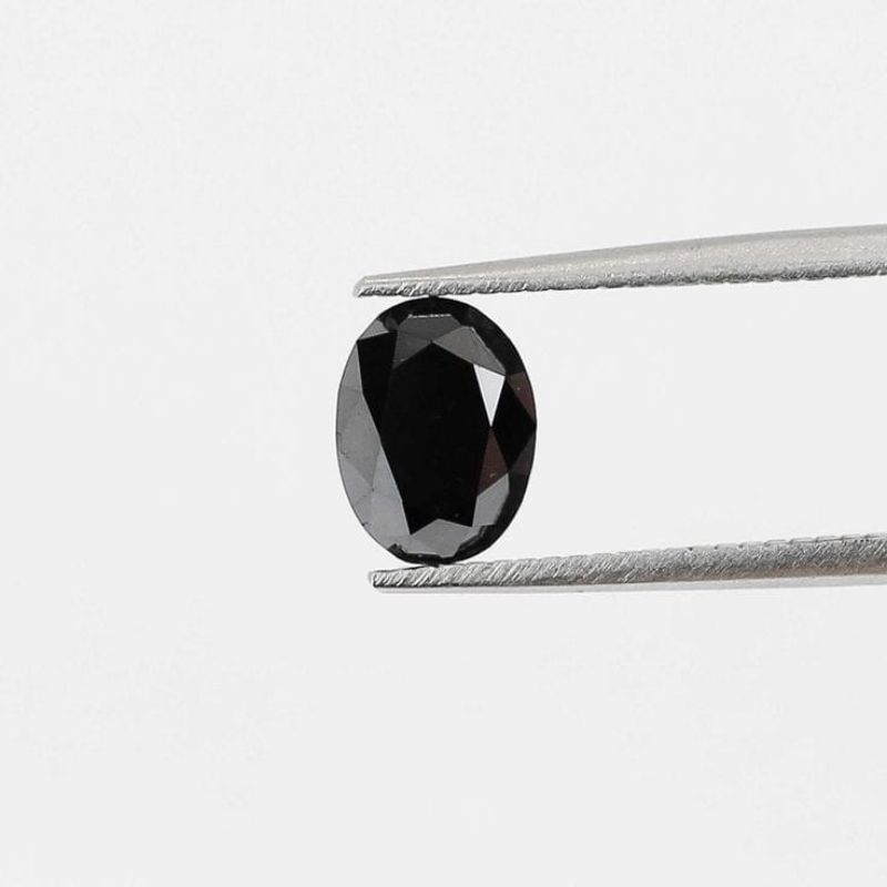 BERLIAN HITAM OVAL ASLI NATURAL/BERLIAN HITAM/OVAL/BLACK NATURAL DIAMOND