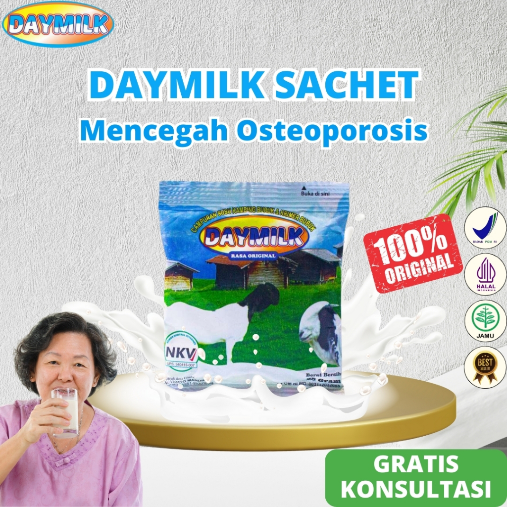 

Daymilk Sachet Original - Susu Kambing Etawa Mengatasi Nyeri Sendi Lutut Tulang Keropos Osteoporosis