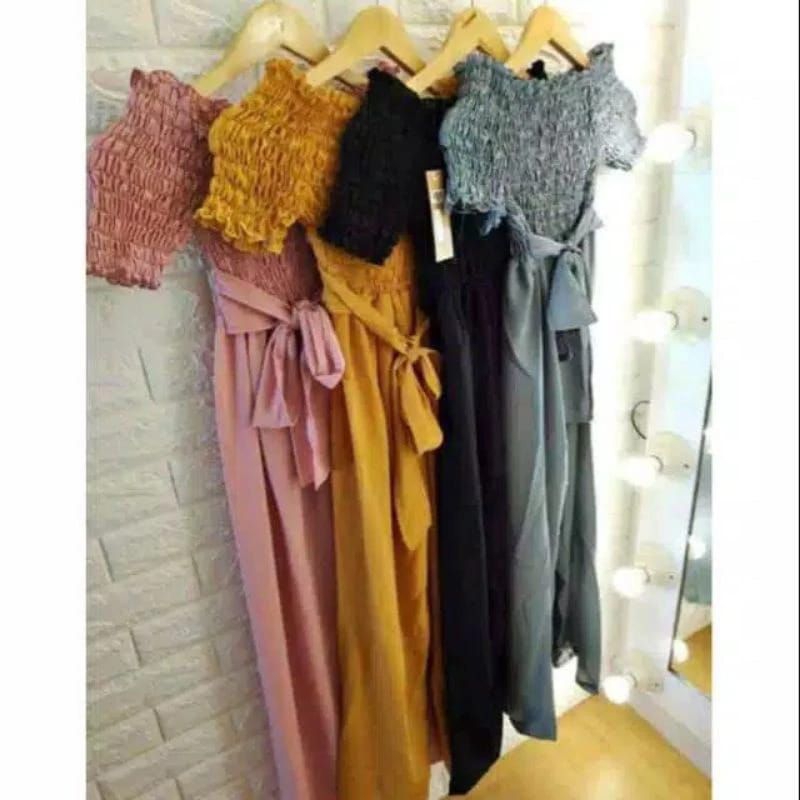 Jumpsuit Wanita / Jumpsuit Polos / Jumpsuit Kerut / Jumpsuit Kekinian / Jumpsuit Remaja / Jumpsuit