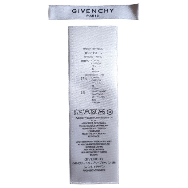 

LABEL GIVENCHY ONE SET LABEL ATAS DAN TAG WASH KUALITAS TINGGI