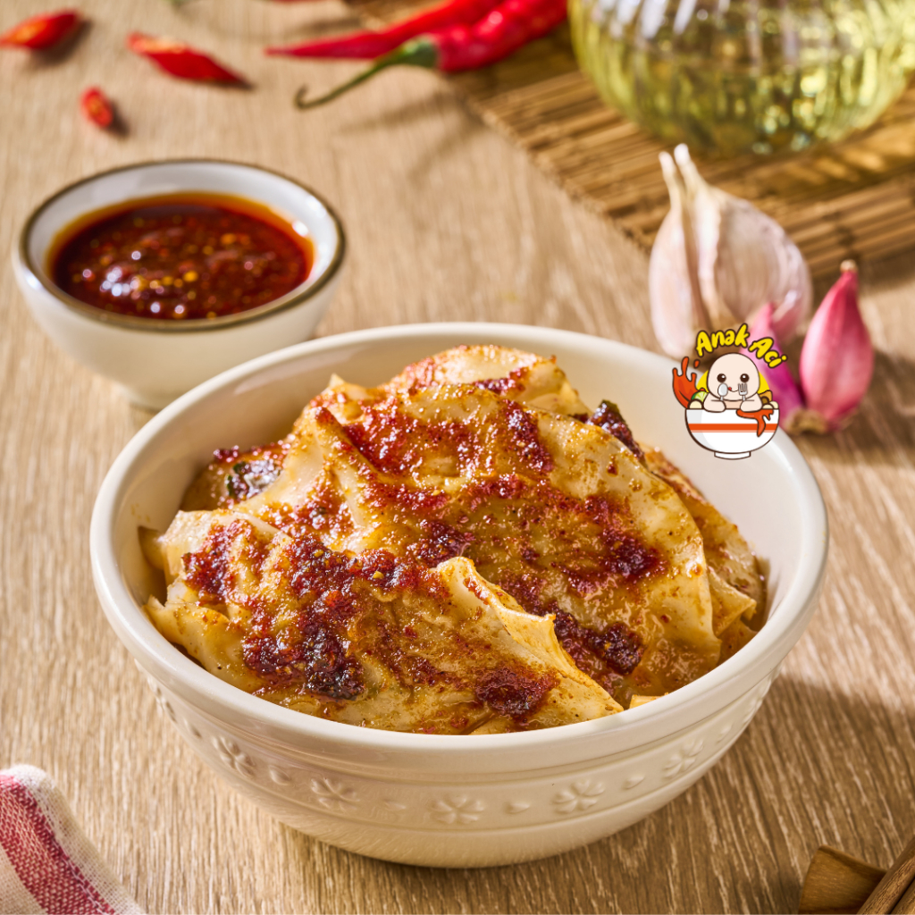

Pangsit Chili Oil Anak Aci - Original & Keju, Fresh Made