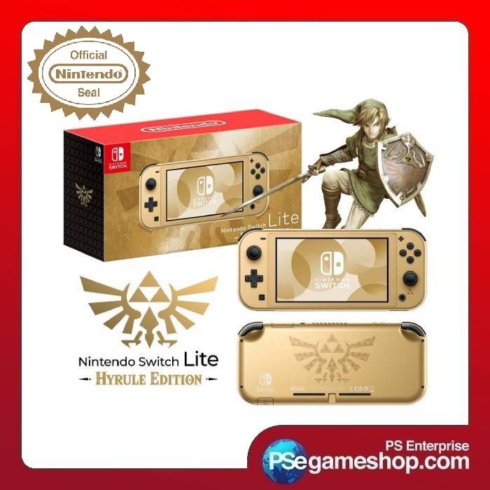 Nintendo Switch Lite Console Hyrule Zelda Gold Edition