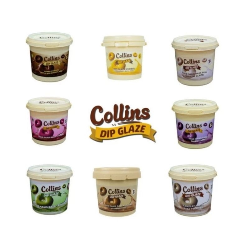 

Collins Dip Glaze Kemasan 1 Kg - Aneka Rasa