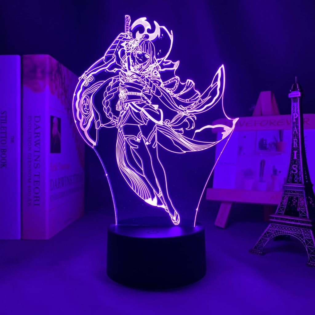 Lampu Hias aesthetic karakter Raiden Genshin Impact