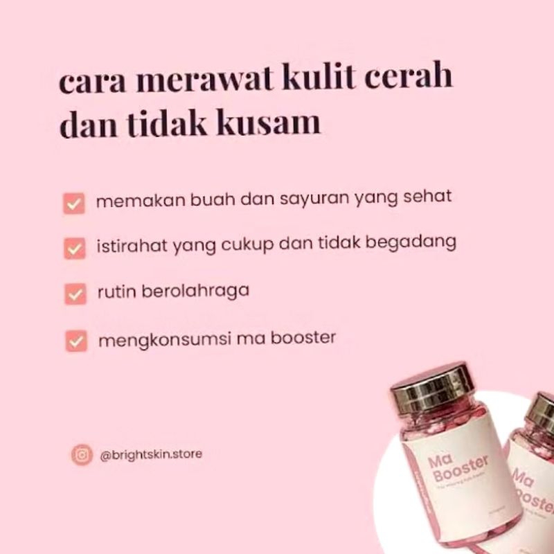 Ma Booster Whitening Kapsul pemutih Badan