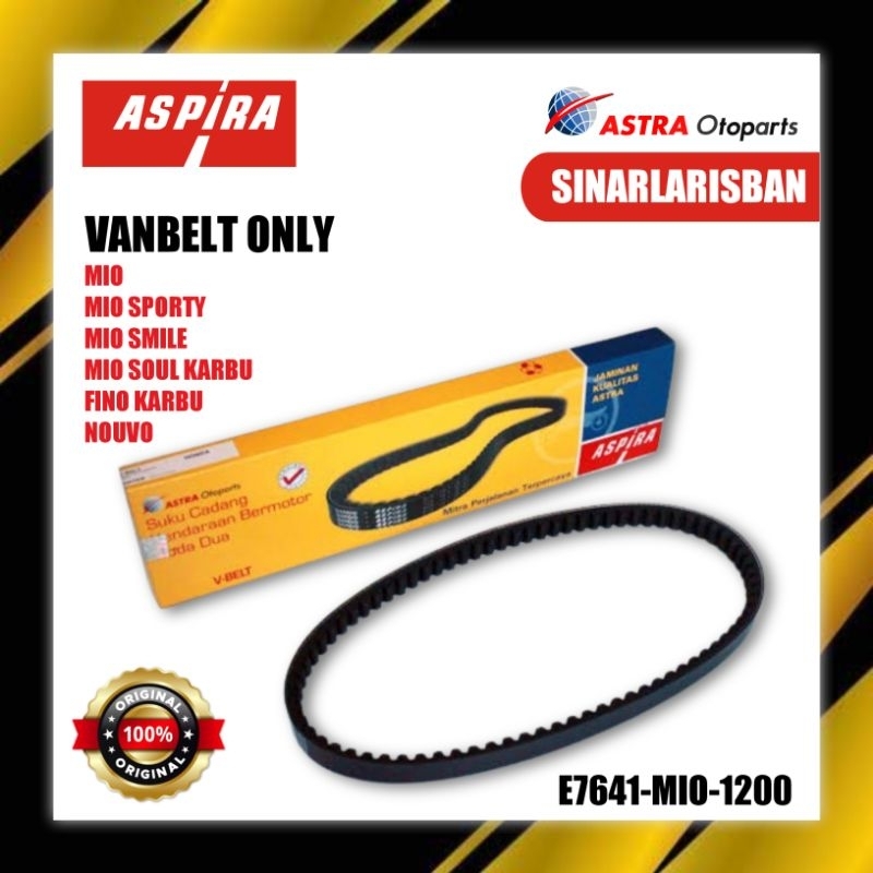 Vanbelt V belt Fanbelt Yamaha Mio Sporty Smile, Mio Soul Karbu, Fino Karbu, Nouvo Aspira Astra Otopa