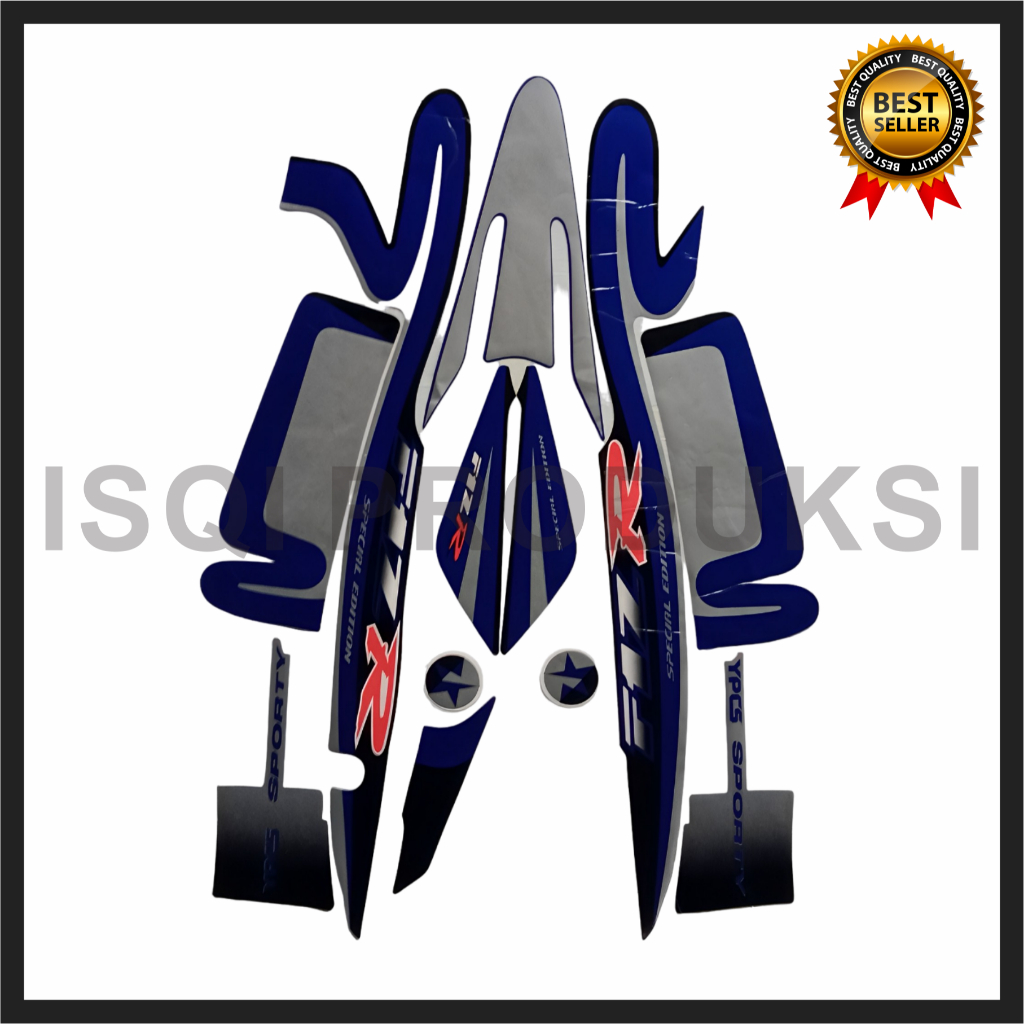 STIKER STRIPING YAMAHA F1ZR F1ZR 2001 CALTEX LIS LES BODY YAMAHA F1ZR 2001 CALTEX