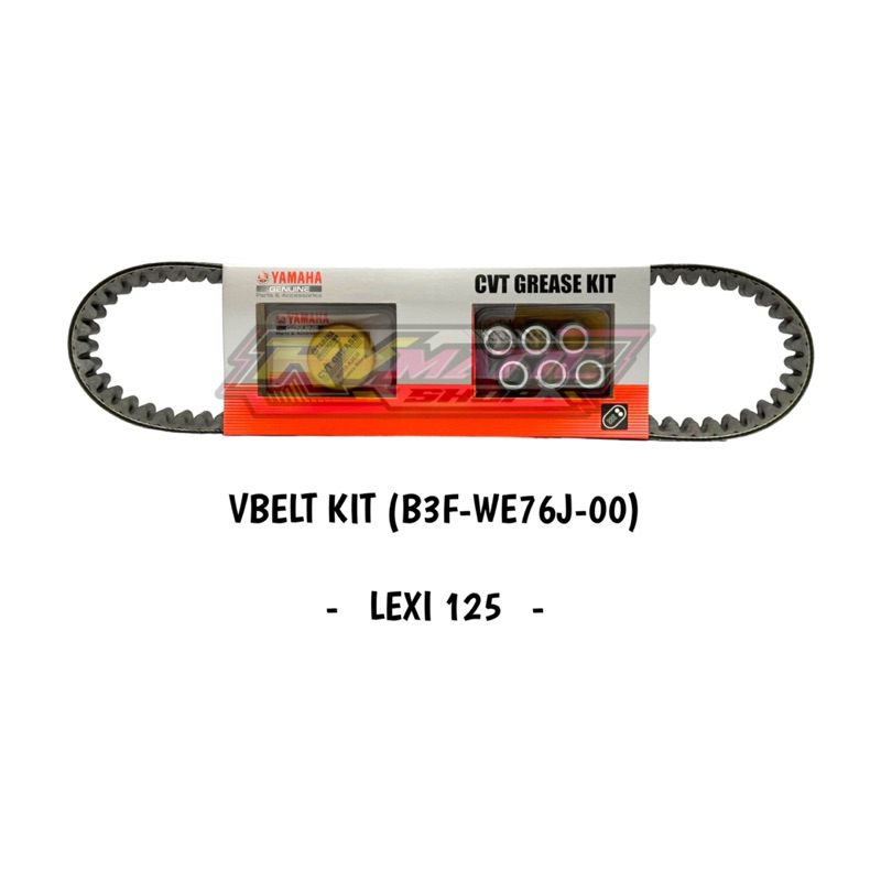 VBELT KIT LEXI 125 ORIGINAL YAMAHA (B3F-WE76J-00)