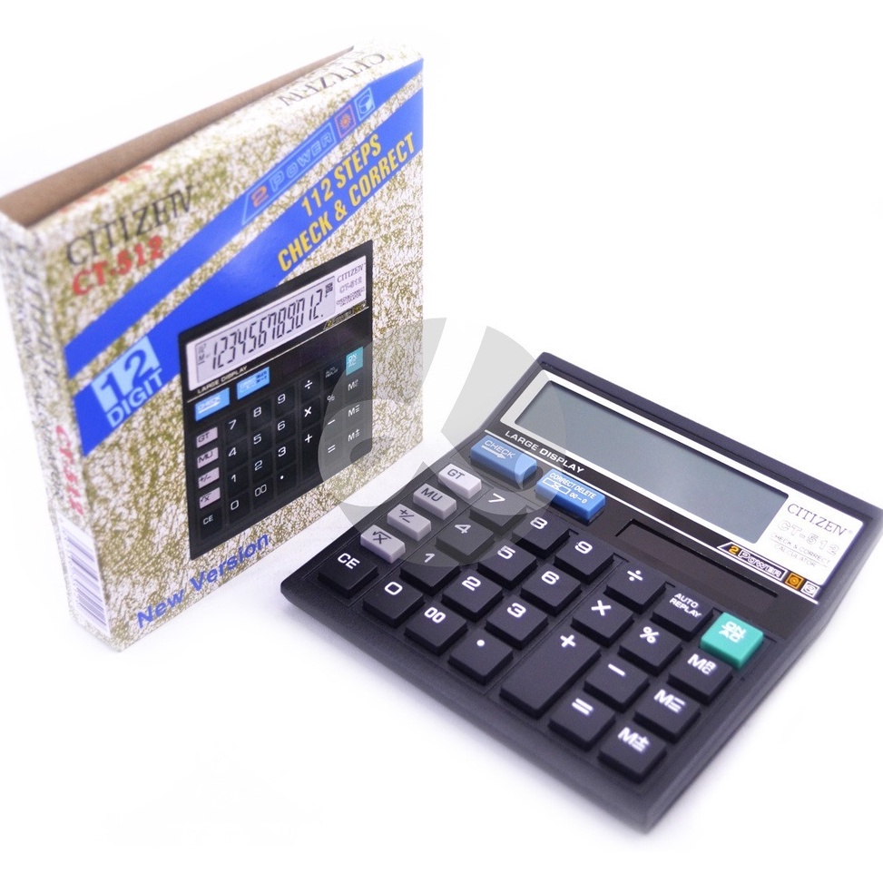 

KODE V63N Kalkulator CITIZEIV CT 512 Calculator 12 Digits