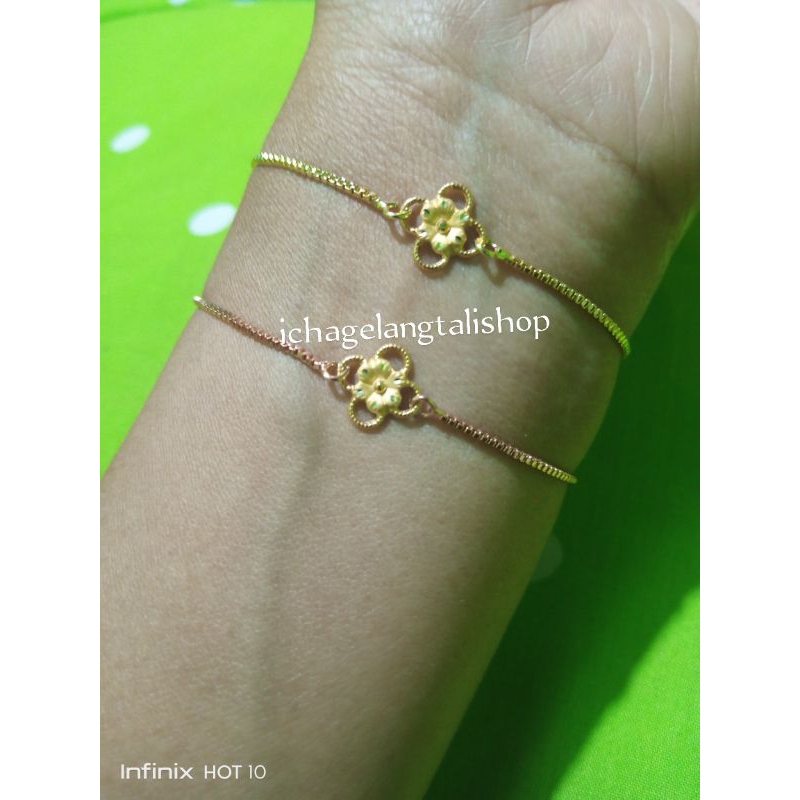 gelang serut simple bunga dof Semar Nusantara