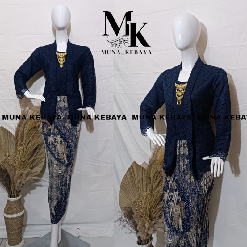ATASAN KEBAYA KUTU BARU BROKAT LENGAN PANJANG / BAJU KEBAYA KUTU BARU BROKAT MODERN / KEBAYA BROKAT 