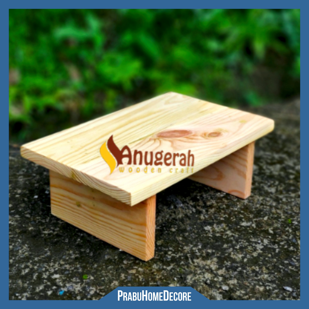 Dingklik Kayu Jati Kursi Jongkok Bangku Toilet Kamar Mandi Sudah Plistur Ramah Lingkungan Termurah