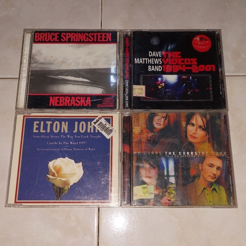 cd barat BRUCE SPRINGSTEEN-Nebraska / DAVE MATTHEWS BAND-The Video 1994-2001 (VCD) / ELTON JOHN-Some