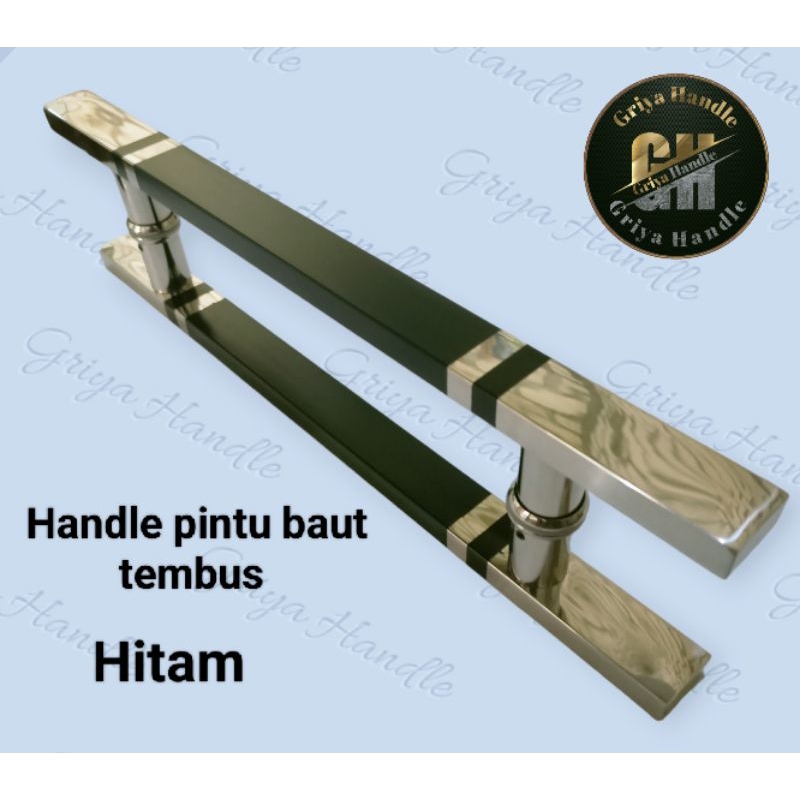 Satu set Handle pintu baut tembus/Handle pintu rumah baut tembus/Gagang pintu baut tembus satu set/T