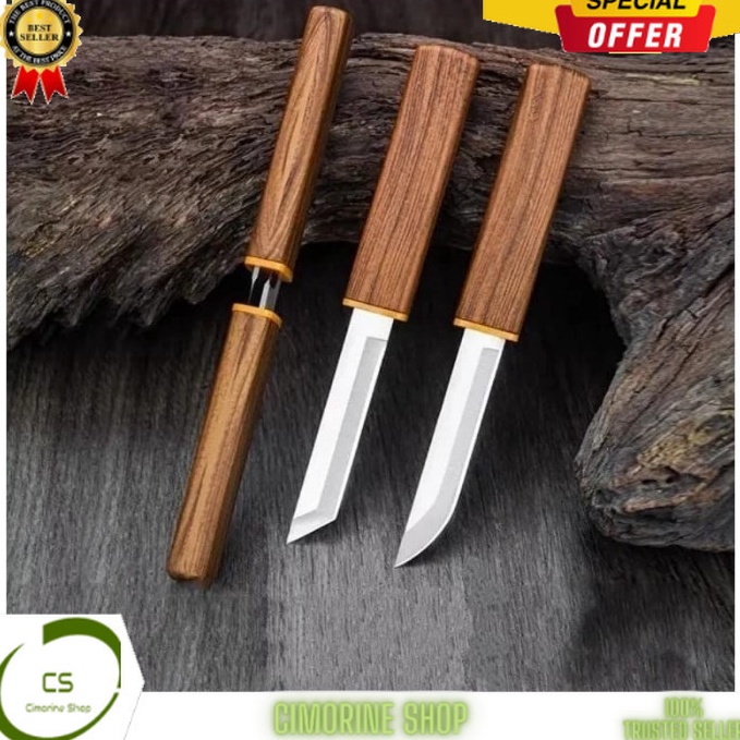 

KODE T94D pisau 2 in 1 dua mata pisau super tajam dan anti karat CS