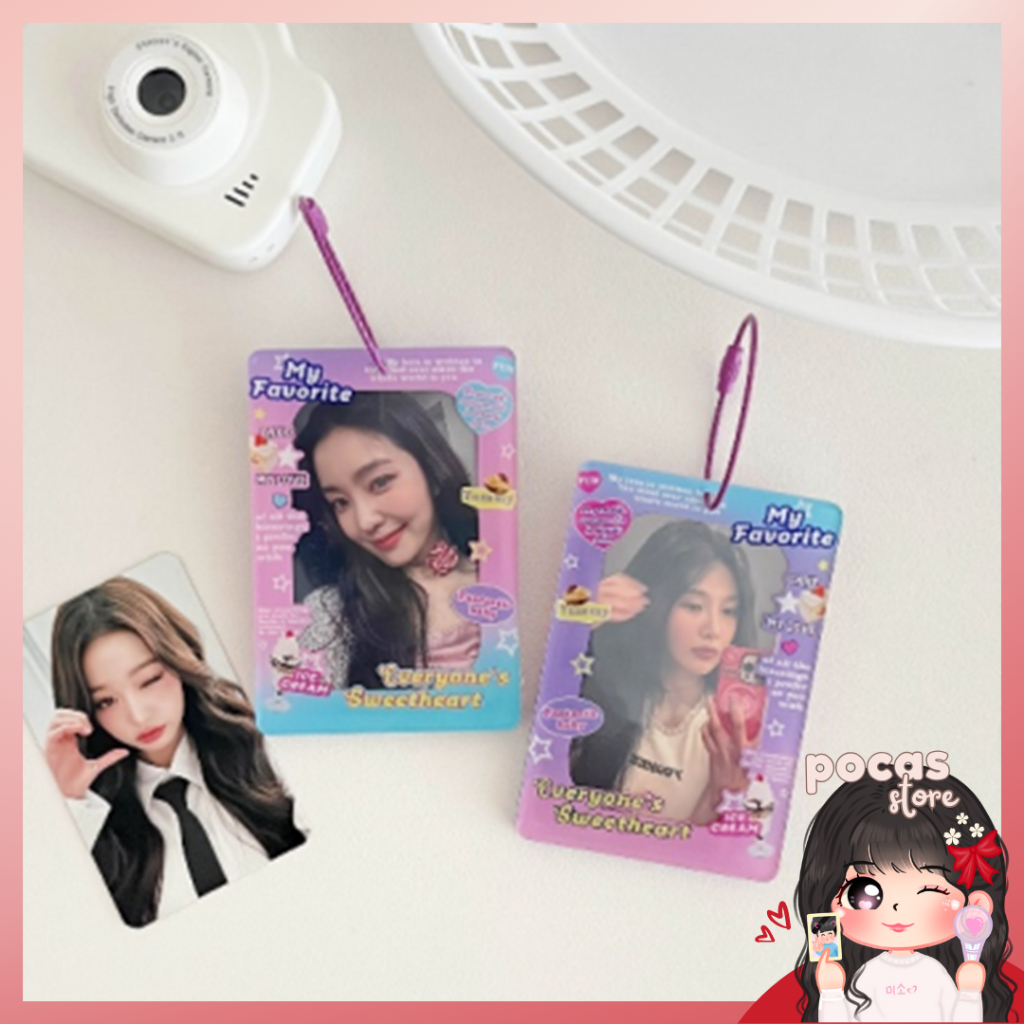 

RB [PS] CAHOL TEXT CUTE ACRYLIC 2 SISI/2 SIDE AKRILIK Photocard Holder 2 sisi 2 side kpop