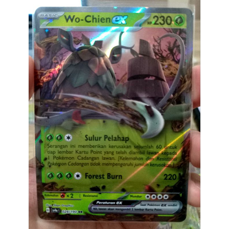 KARTU POKEMON WO CHIEN ex RR INDONESIA HOLO