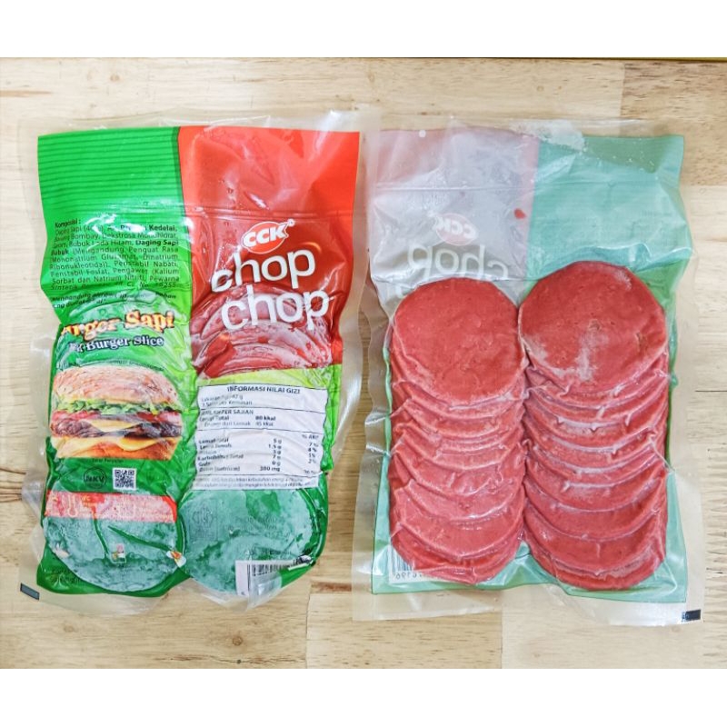 

BURGER SAPI MINI CHOP CHOP 280GR isi 20lbr/DAGING BURGER SAPI