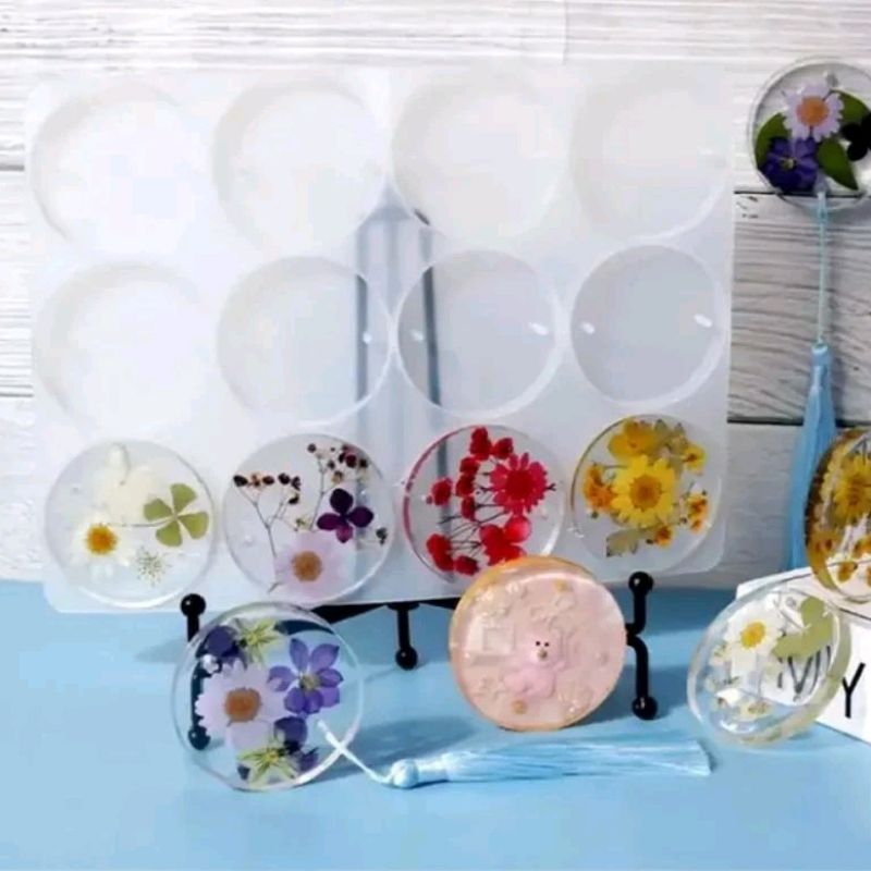 Cetakan silikon resin liontin gantungan kunci diy