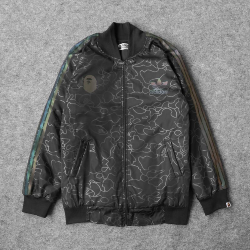 Jaket Varsity Adidas Bape Fulltag