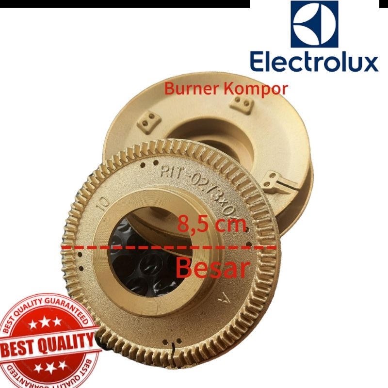 Burner kompor Electrolux - Kuningan kompor Electrolux - Spare part Kompor Electrolux