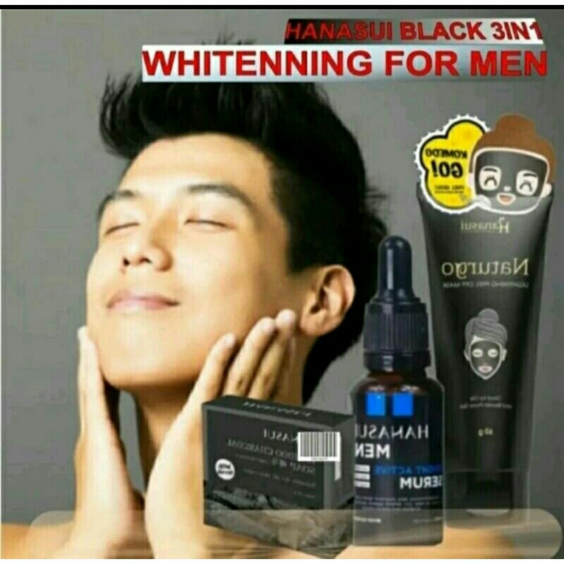 Hanasui men Skincare pria / skincare untuk wajah laki laki
