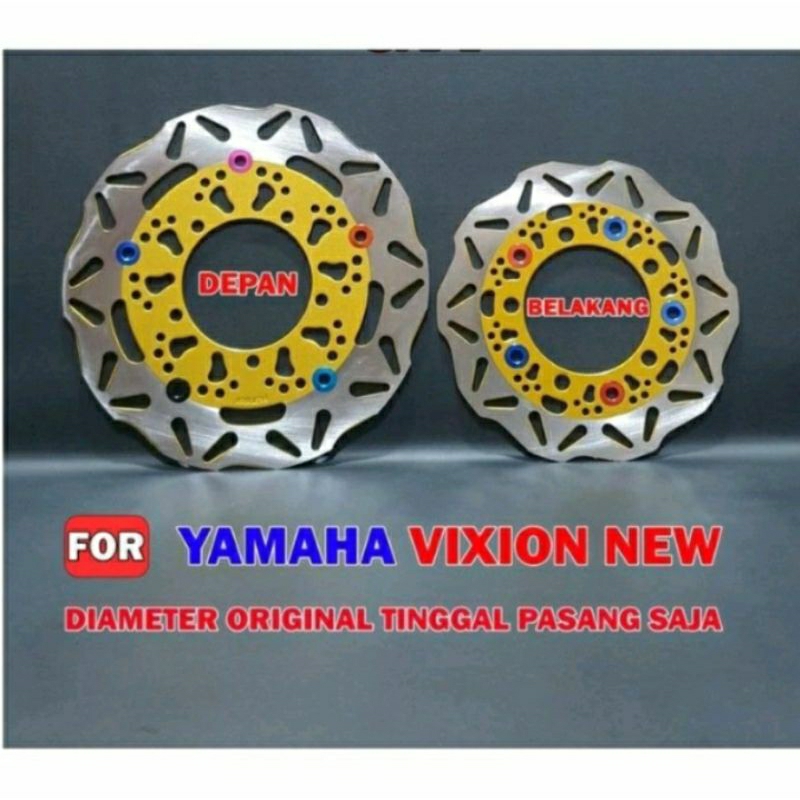 PIRINGAN CAKRAM DEPAN BELAKANG VIXION NEW/VIXION OLD 1 SET