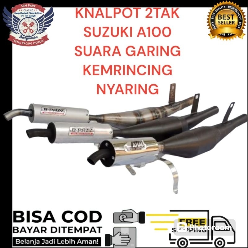 Knalpot Suzuki A100 2tak racing a cepe suara garing kemrincing