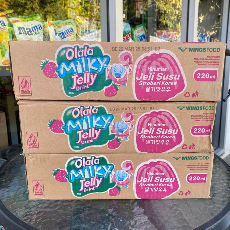 

Olala Milky Jelly Drink Rasa Korean Strobery 1 dus Hemat dan Murah