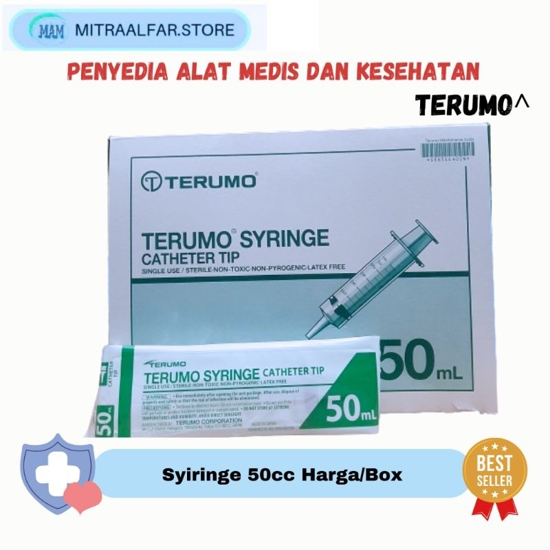 TERUMO Syiringe Spuit 50cc Catheter  50ML Lubang Tengah