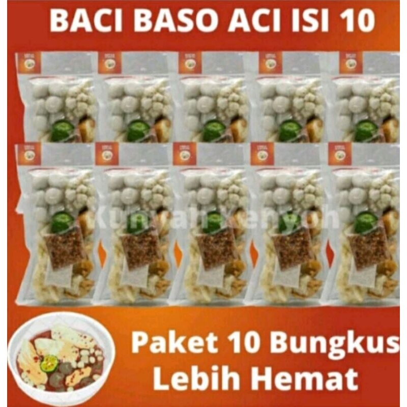 

baso aci instan original khas Bogor paket 10pcs murah boci viral baso aci homemade