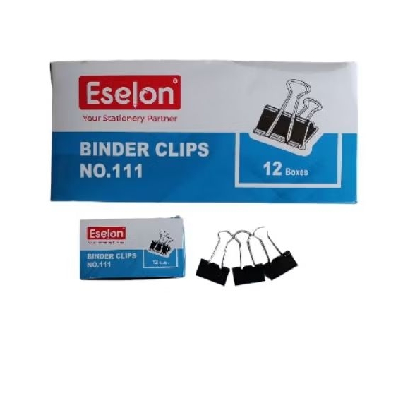 

Binder clip 111 eselon / penjepit kertas / klip kertas / double clip