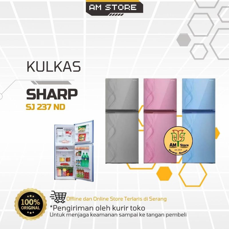 Kulkas 2 Pintu Sharp SJ 237 ND