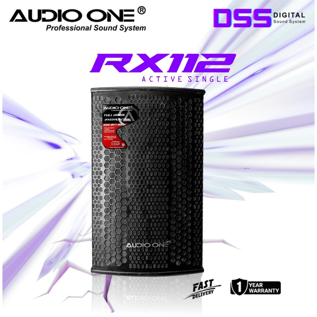 (SIAP COD) Speaker Aktif Pasif AUDIOONE RX112-115, Speaker Monitor Panggung Bergaransi | DSS