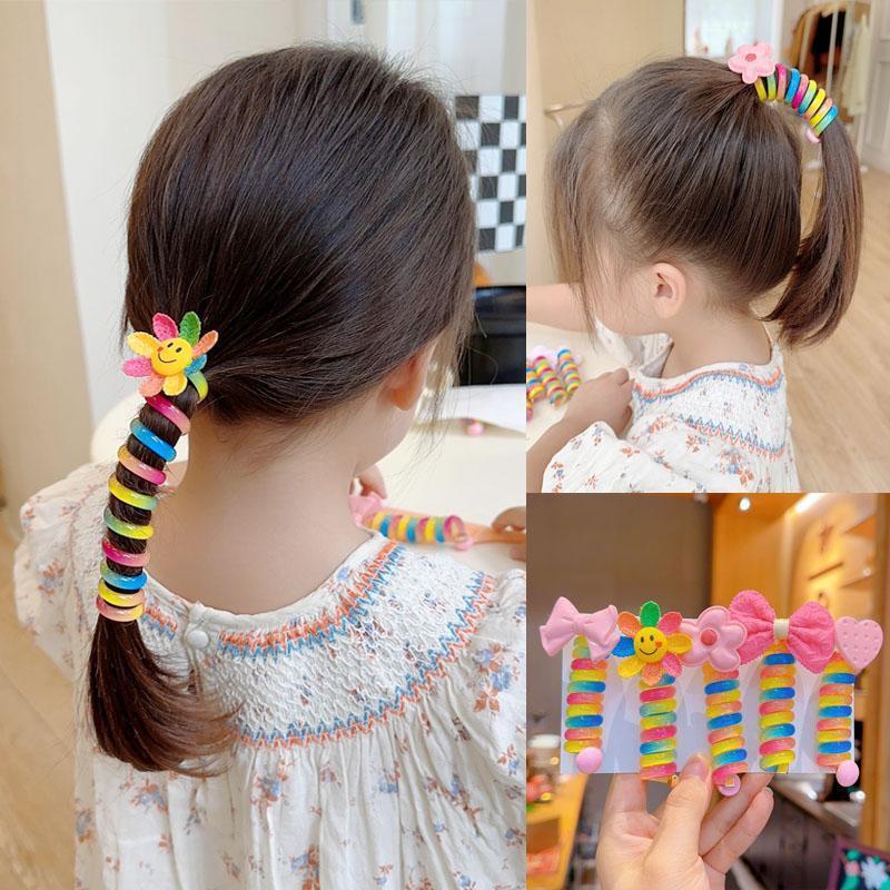 Ikat Rambut Anak Perempuan Ikat Rambut Karet Anak-anak Lucu Spiral Ikat Rambut Anak