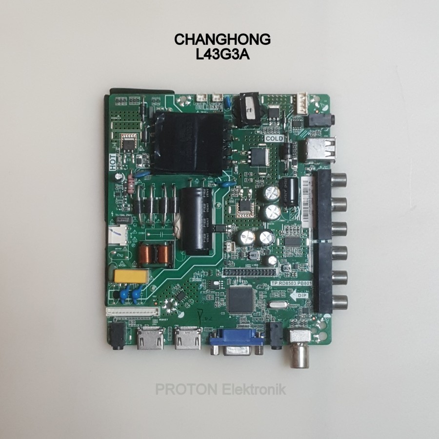 Mainboard LCD LED TV Changhong L43G3A Mesin Matherboard TP.RD8503.PB801 Modul PCB Universal 24-43" I