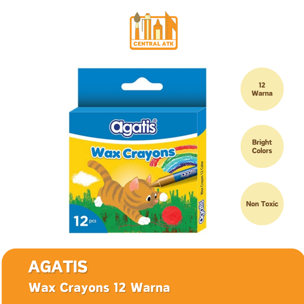 

CRAYON / KRAYON AGATIS WAX ISI 12 WARNA (1 PCS)