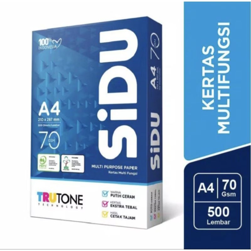 

Kertas HVS SIDU A4 70GSM